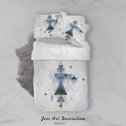 3D Abstract Geometric Triangle Pattern Quilt Cover Set Bedding Set Duvet Cover Pillowcases 51- Jess Art Decoration