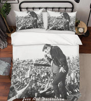 3D Rock Band Quilt Cover Set Bedding Set Pillowcases 42- Jess Art Decoration