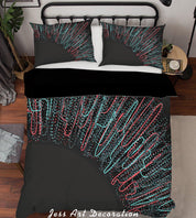 3D Abstract Geometric Figure Quilt Cover Set Bedding Set Pillowcases 01- Jess Art Decoration