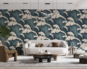 3D Vintage Wave Pattern Wall Mural Wallpaper GD 721- Jess Art Decoration
