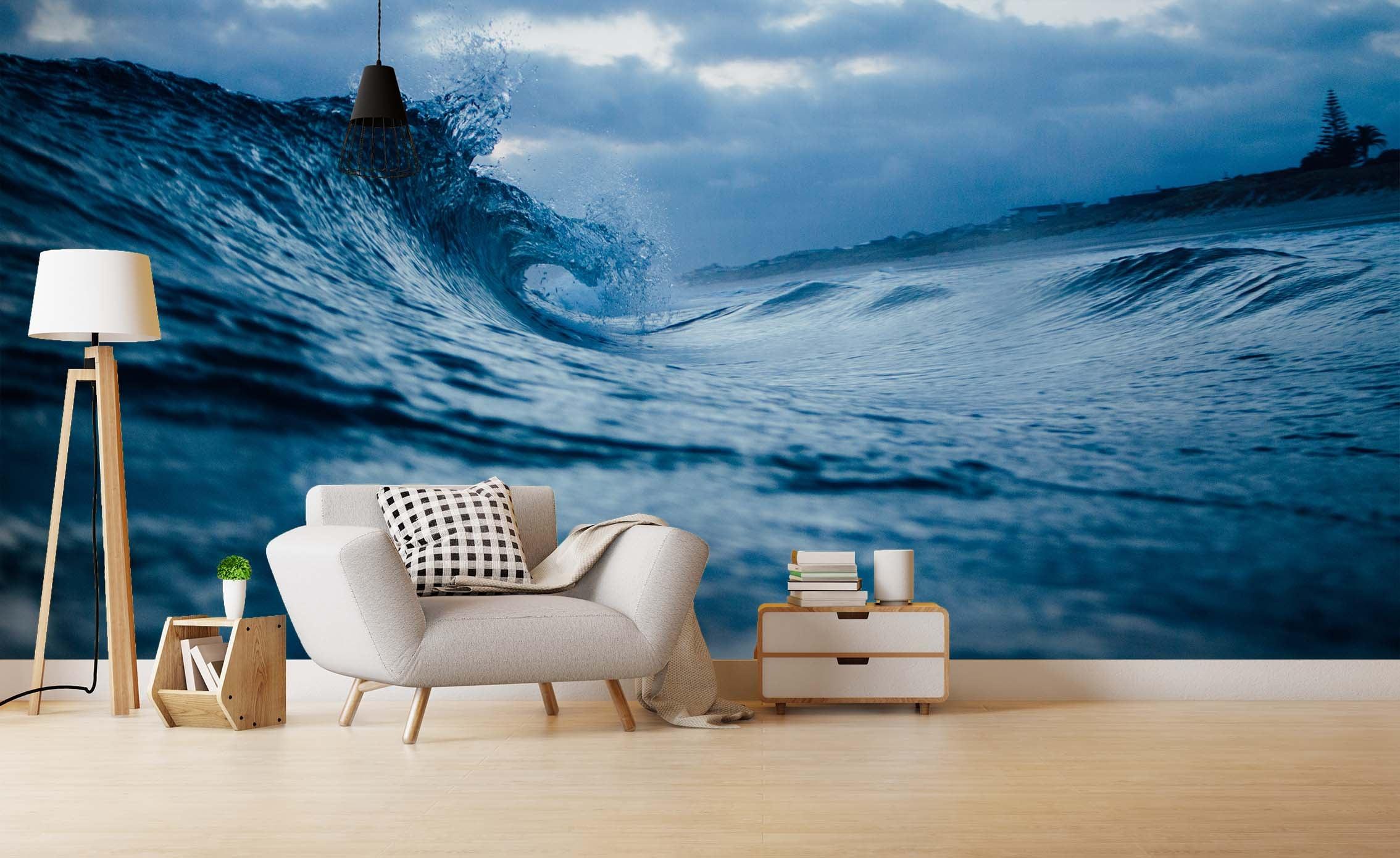 3D Blue Sea Wall Mural Wallpa 233- Jess Art Decoration