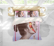 3D Abstract Girl Photos Quilt Cover Set Bedding Set Pillowcases 90- Jess Art Decoration