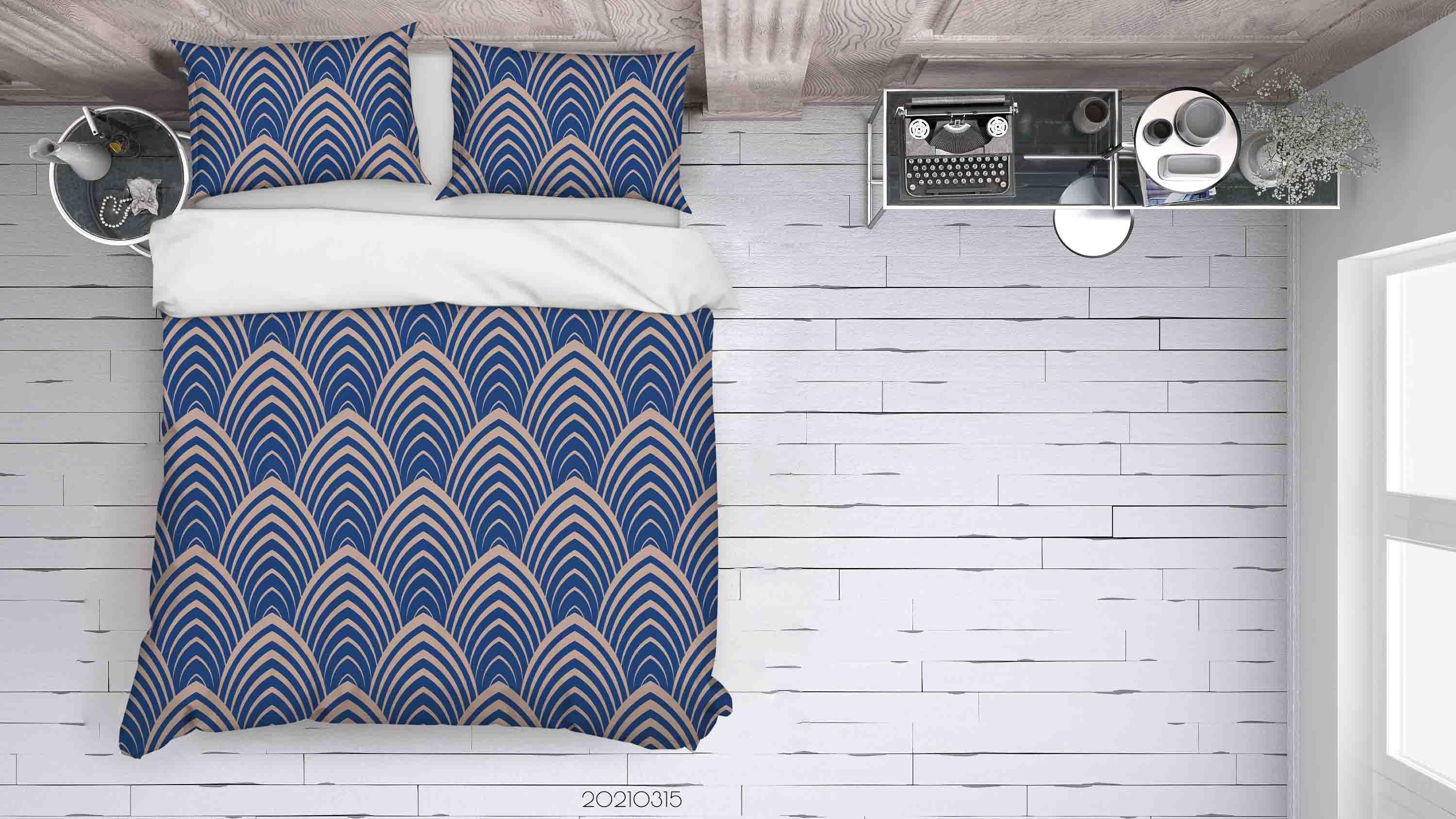 3D Abstract Geometric Art Decoration Quilt Cover Set Bedding Set Duvet Cover Pillowcases 208- Jess Art Decoration