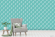 3D Raindrop Green Wall Mural Wallpaper A013 LQH- Jess Art Decoration