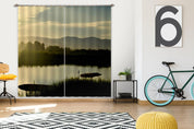 3D Landscape River Woods Dusk Curtains and Drapes GD 2975- Jess Art Decoration