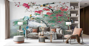 3D Chinese Style Tree Flowering Magpie Wall Mural Wallpaper SWW5096- Jess Art Decoration