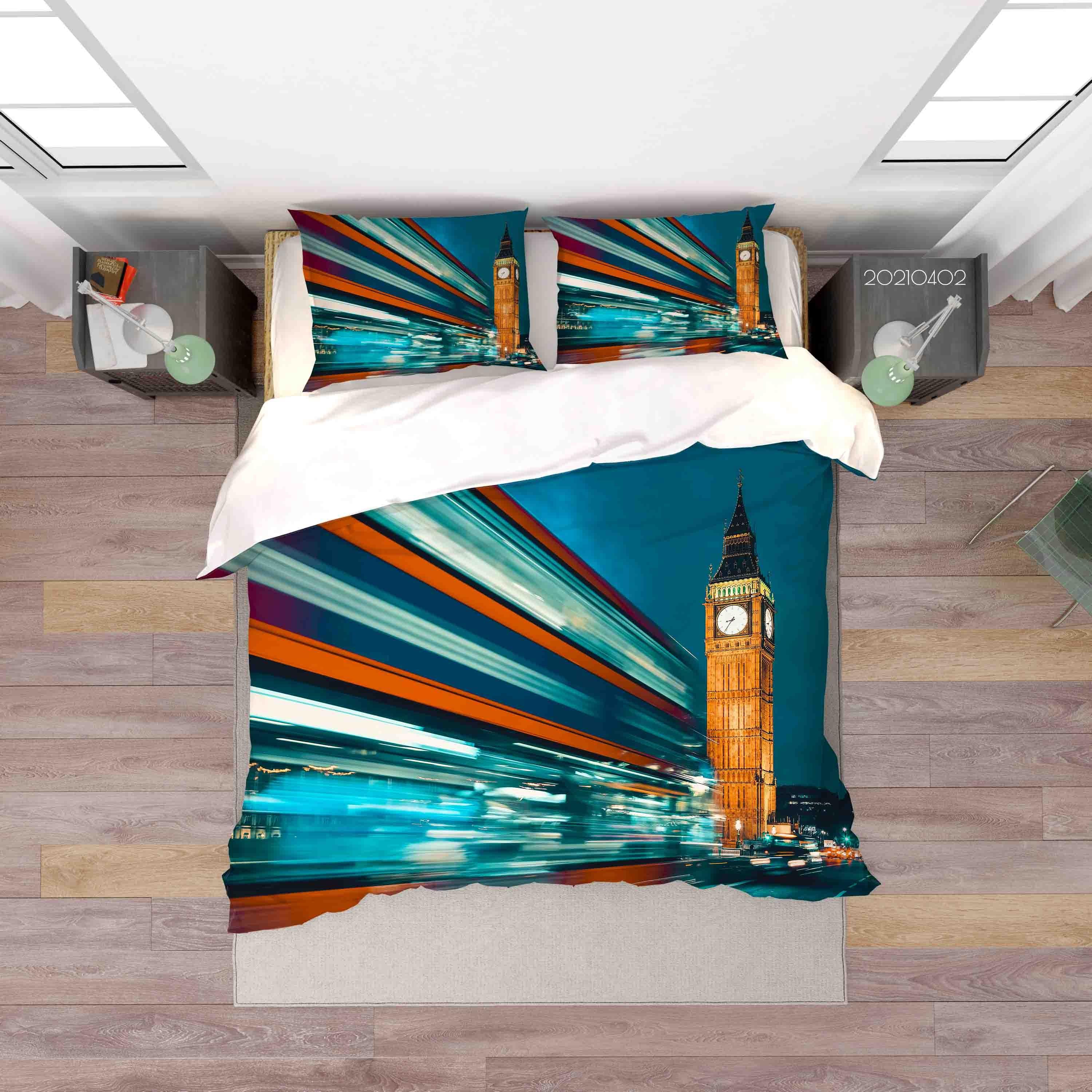 3D Abstract City Architecture Quilt Cover Set Bedding Set Duvet Cover Pillowcases 12 LQH- Jess Art Decoration