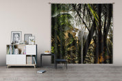 3D Palm Tree Pebble Sea Curtains and Drapes GD 2505- Jess Art Decoration