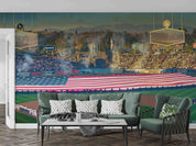3D Dodger Stadium Los Angeles USA Wall Mural Wallpaper GD 1515- Jess Art Decoration