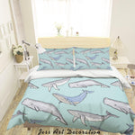 3D Cartoon Dolphin Quilt Cover Set Bedding Set Pillowcases 64- Jess Art Decoration
