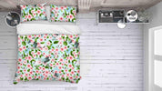 3D Watercolor Peach Blossom Bird Quilt Cover Set Bedding Set Duvet Cover Pillowcases 23- Jess Art Decoration