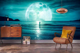 3D Sea Moon Wall Mural Wallpaper 89- Jess Art Decoration