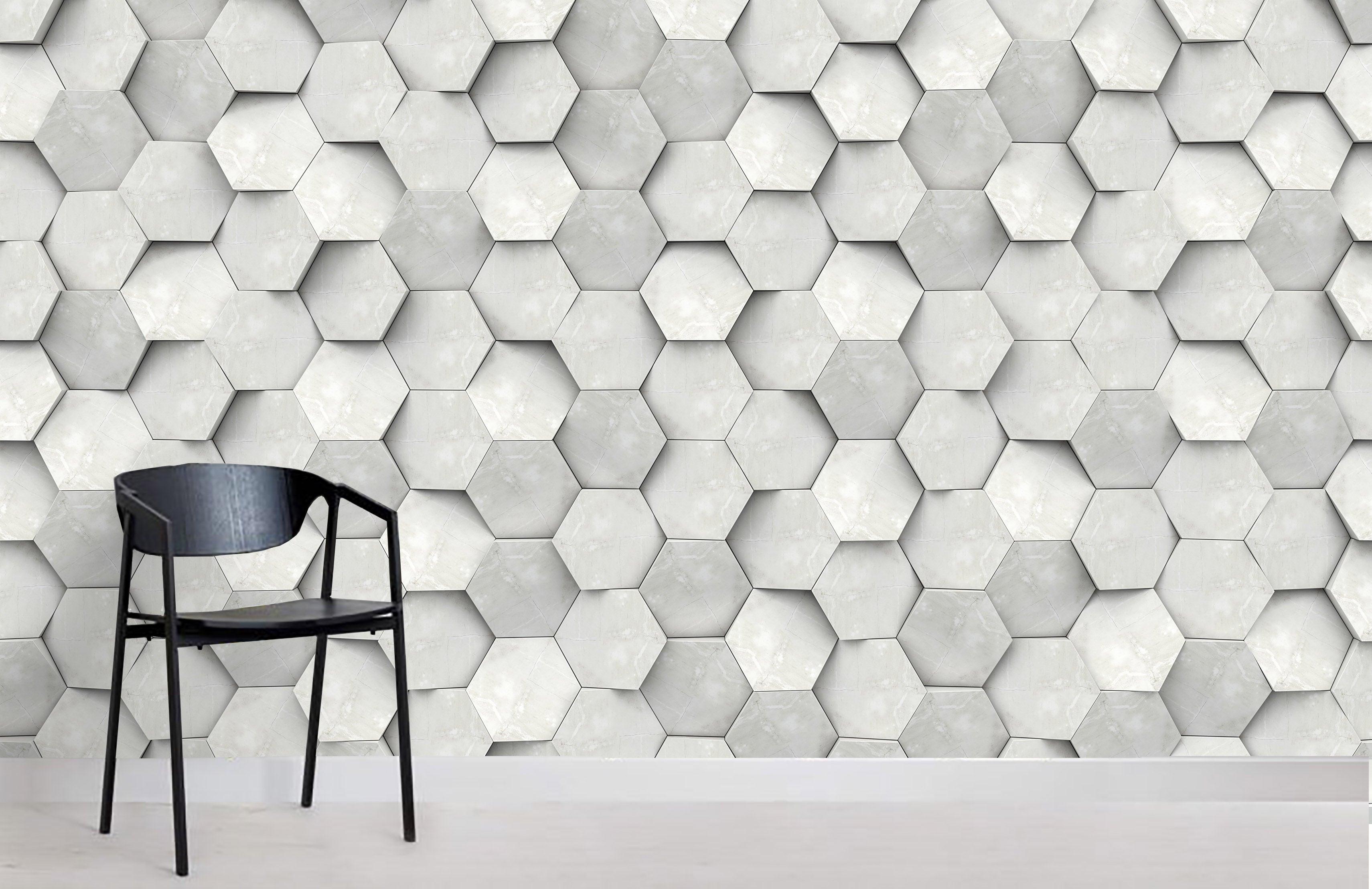 3D Hexagon Pattern Combination  Wall Mural Wallpaper 58- Jess Art Decoration