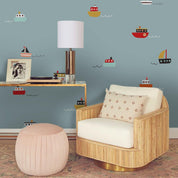 3D Cartoon Ocean Boat Wall Mural Wallpaper 136- Jess Art Decoration