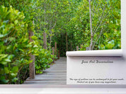 3D Wooden Walkway Forest Wall Mural Wallpaper 84- Jess Art Decoration