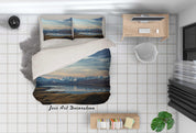 3D Sky Mountain Lake Landscape Quilt Cover Set Bedding Set Duvet Cover Pillowcases 309- Jess Art Decoration