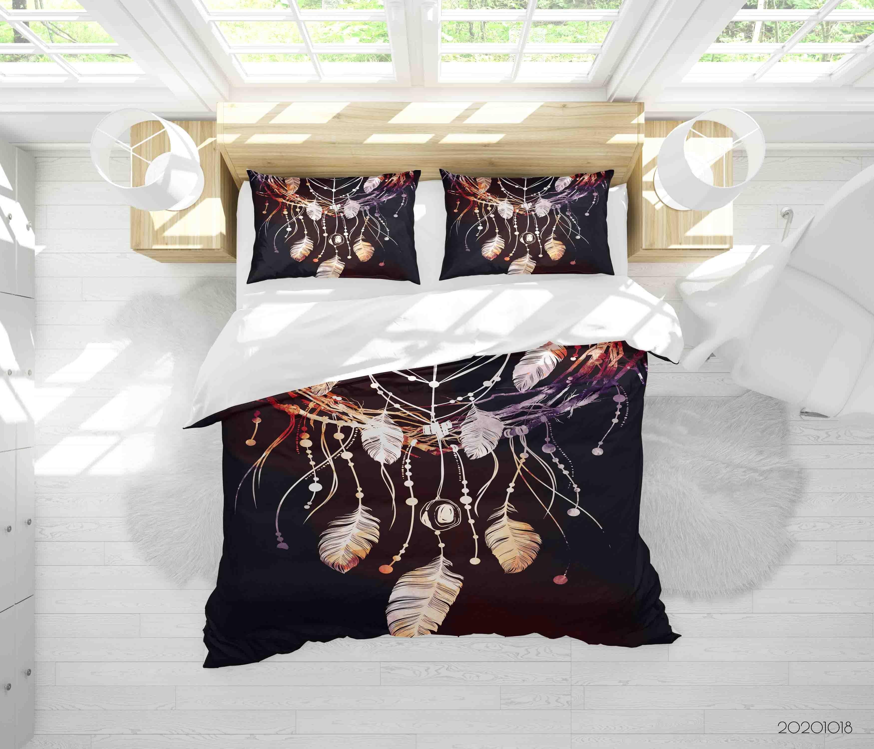 3D Dream Catcher Pattern Quilt Cover Set Bedding Set Duvet Cover Pillowcases WJ 9734- Jess Art Decoration