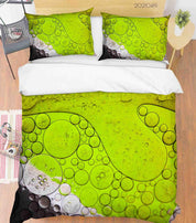 3D Abstract Green Bubble Quilt Cover Set Bedding Set Duvet Cover Pillowcases 132- Jess Art Decoration