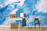 3D Blue Abstract Graffiti Wall Mural Wallpaper 12- Jess Art Decoration