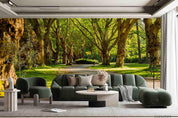 3D Woods Park Path Wall Mural Wallpaper SWW4168- Jess Art Decoration