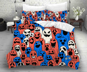 3D Abstract Ghost Graffiti Quilt Cover Set Bedding Set Duvet Cover Pillowcases 27- Jess Art Decoration