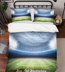 3D Football Field Quilt Cover Set Bedding Set Pillowcases  89- Jess Art Decoration