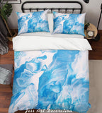 3D Abstract Blue Splash Ink Quilt Cover Set Bedding Set Pillowcases 10- Jess Art Decoration