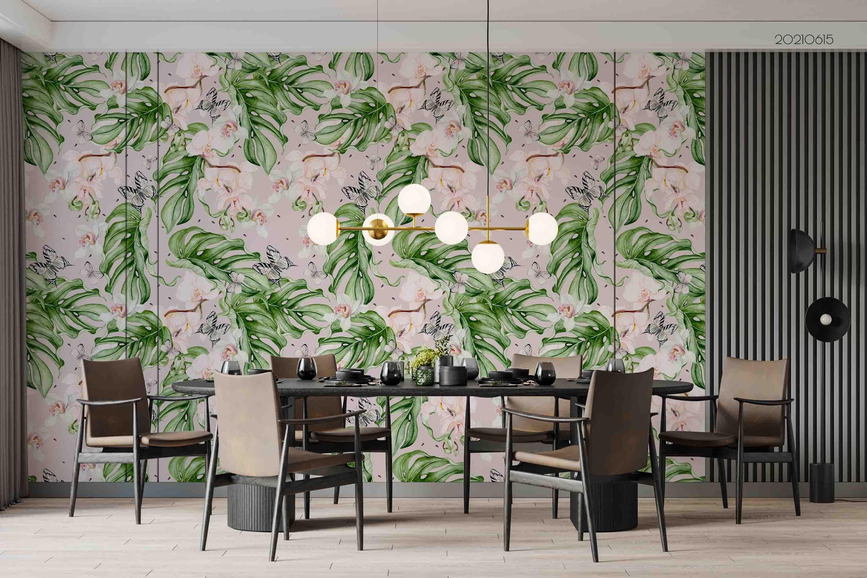 3D Wintage Floral Pattern Seamless Wall Mural Wallpaper SWW2451- Jess Art Decoration