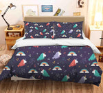 3D Rainbow Unicorn Quilt Cover Set Bedding Set Pillowcases 69- Jess Art Decoration