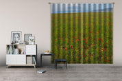 3D Landscape Sky Mountain Meadow Curtains and Drapes LQH 279- Jess Art Decoration