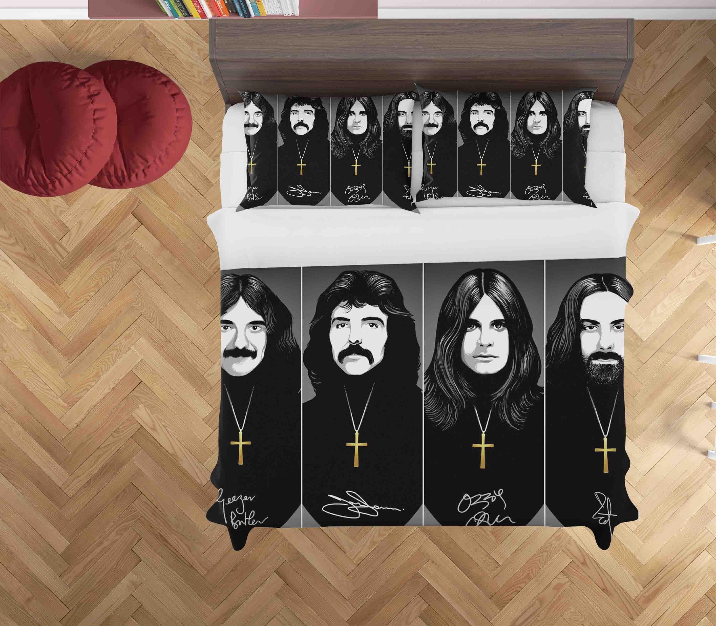 3D Black Sabbath Quilt Cover Set Bedding Set Duvet Cover Pillowcases SF03- Jess Art Decoration