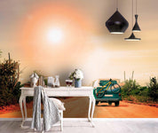 3D Bus Desert Wall Mural Wallpaper 135- Jess Art Decoration