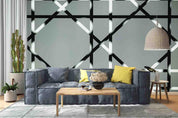 3D Black White Line Window Texture Wall Mural Wallpaper LQH 180- Jess Art Decoration