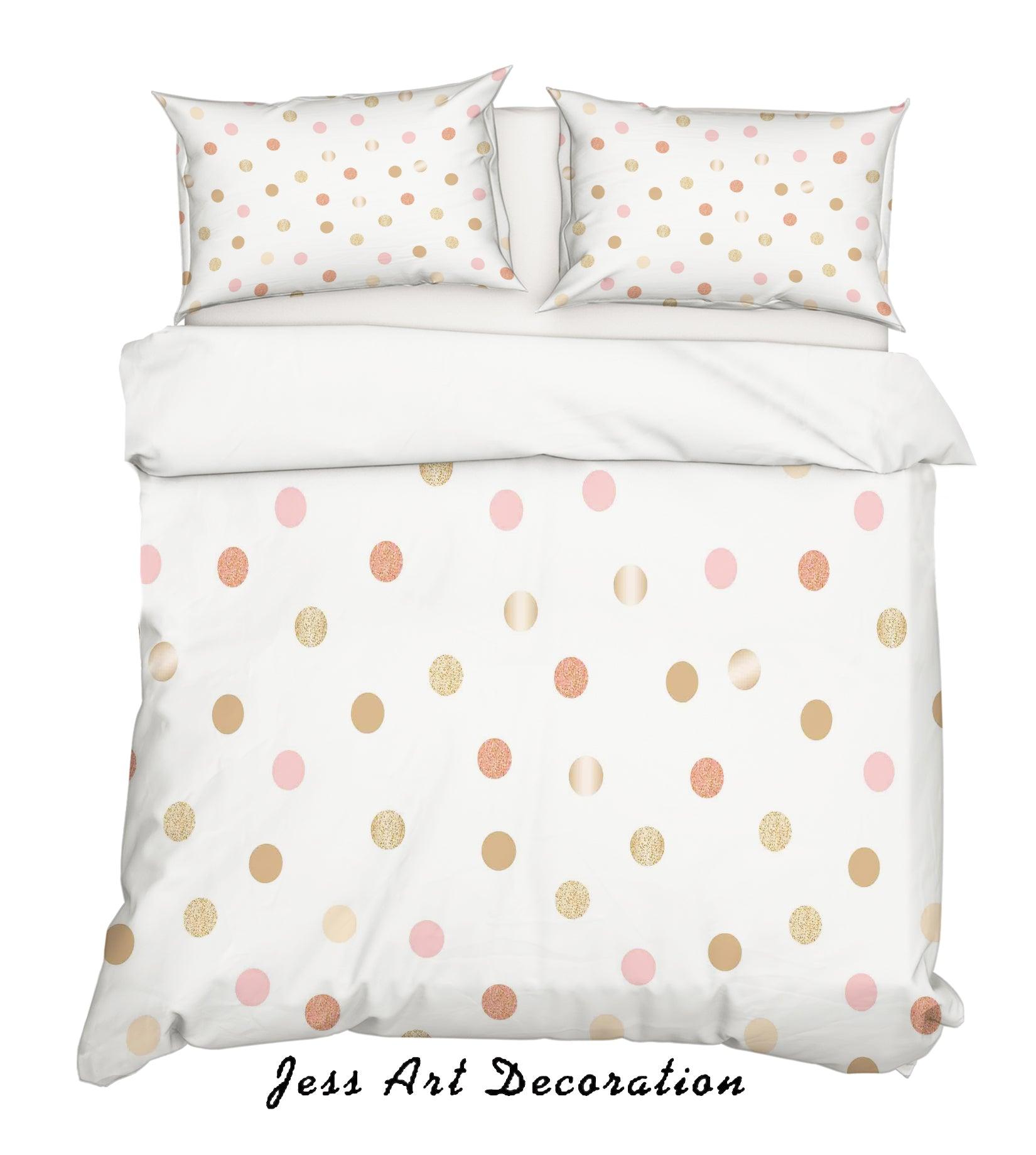 3D Color Dots Quilt Cover Set Bedding Set Pillowcases 142- Jess Art Decoration