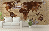 3D world map wall mural wallpaper 30- Jess Art Decoration