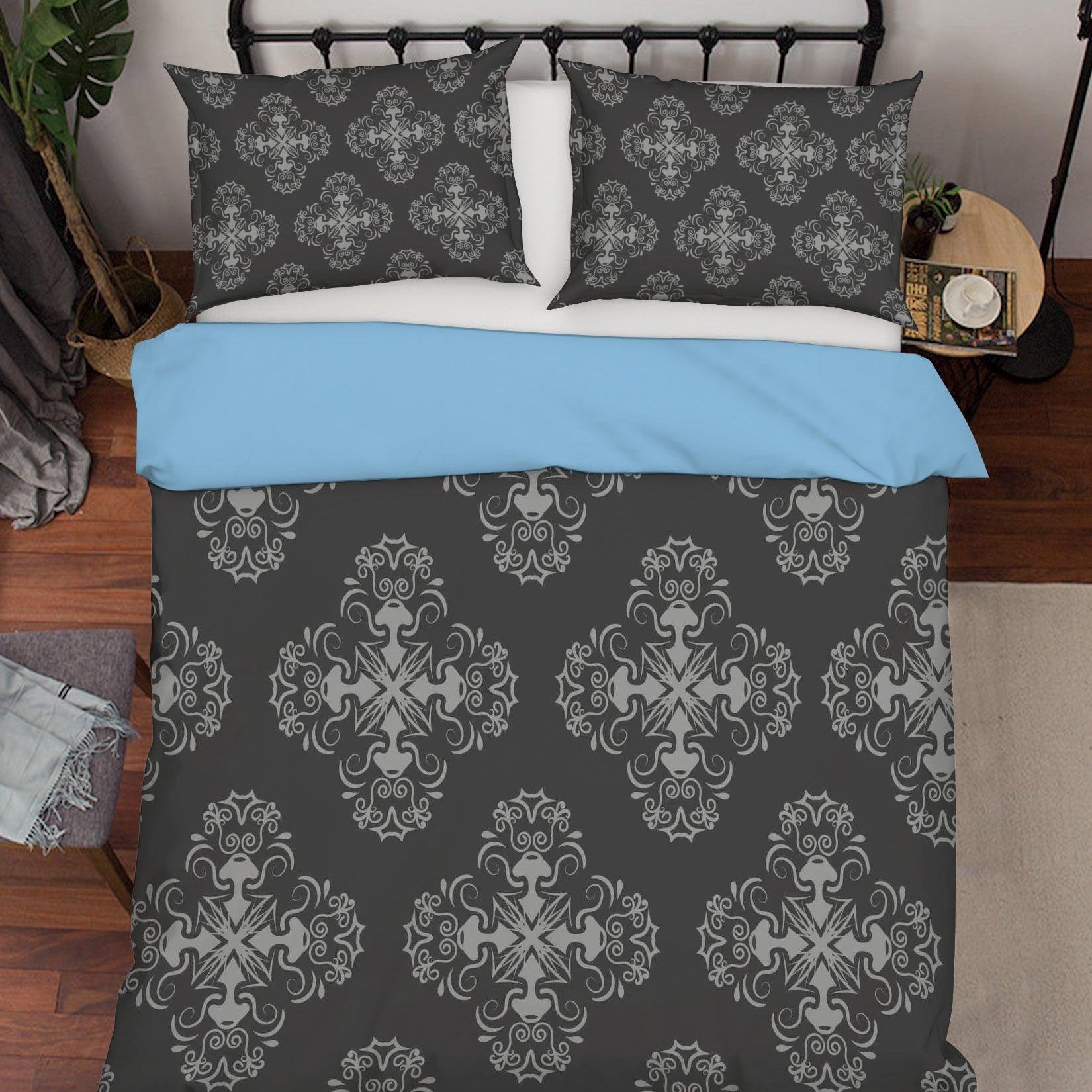 3D White Decorative Pattern Quilt Cover Set Bedding Set Pillowcases  99- Jess Art Decoration