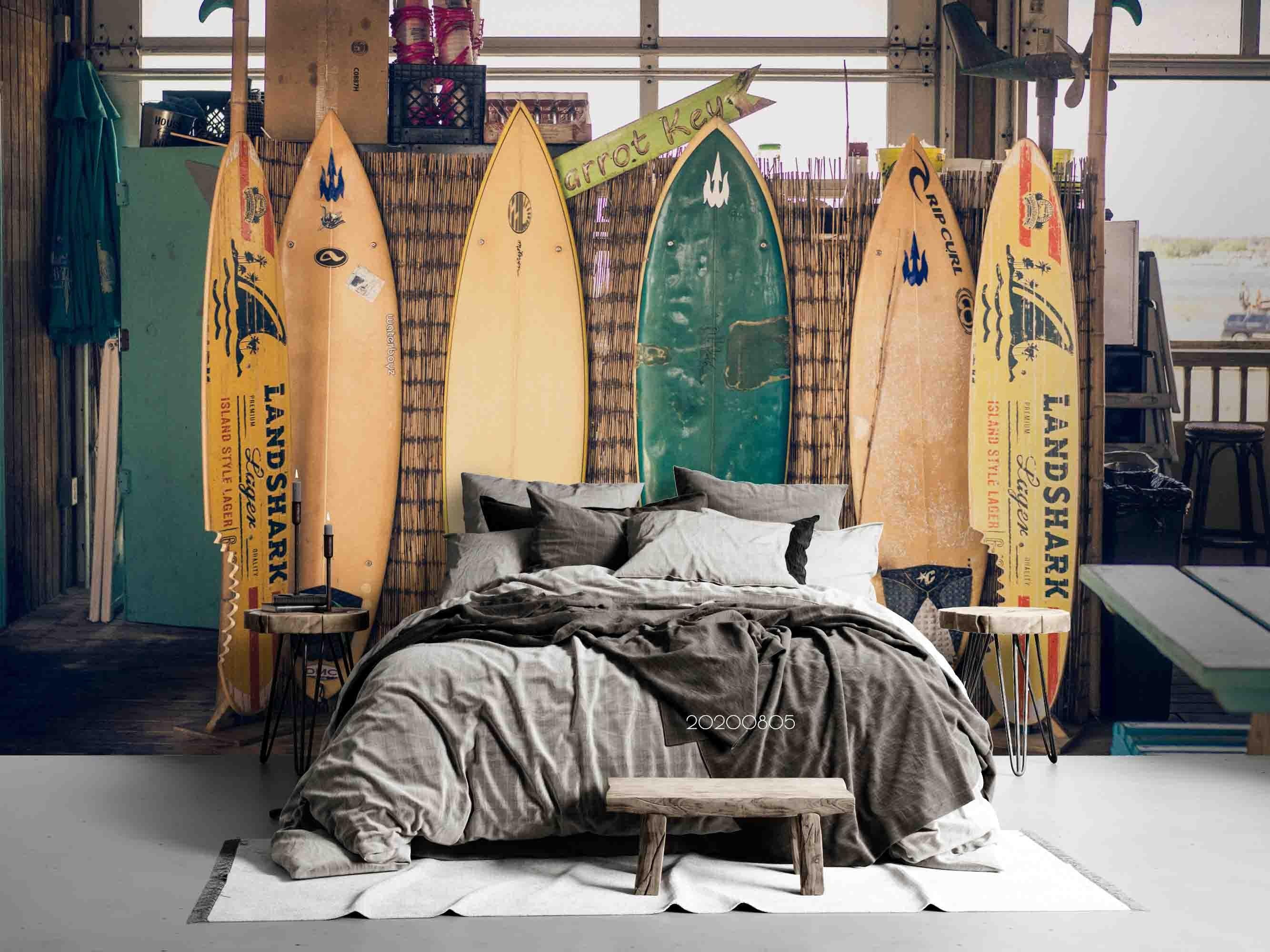 3D Surfboard Wall Mural Wallpaper SF 69- Jess Art Decoration