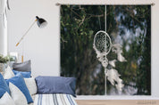 3D Forest Green Tree Dream Catcher Feather Curtains and Drapes GD 3848- Jess Art Decoration