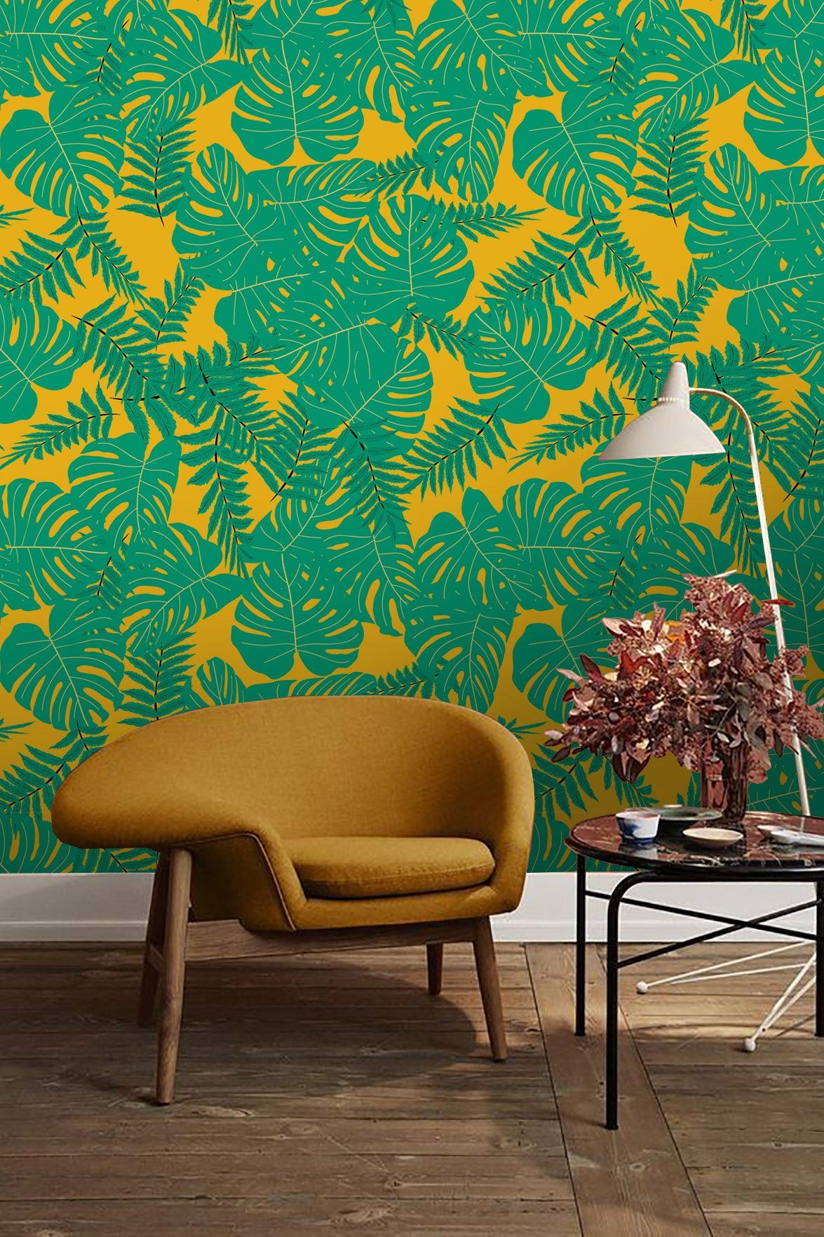3D Green Leaves Wall Mural Wallpaper 40- Jess Art Decoration