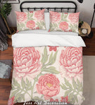 3D Pink Peony Quilt Cover Set Bedding Set Pillowcases 182- Jess Art Decoration