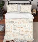 3D Cartoon Animals Quilt Cover Set Bedding Set Pillowcases 40- Jess Art Decoration
