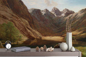 3D Alpine Canyon Oil Painting Wall Mural Wallpaper 22- Jess Art Decoration