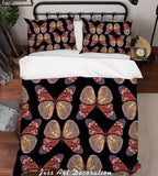 3D Color Butterfly Pattern Quilt Cover Set Bedding Set Pillowcases  49- Jess Art Decoration