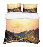 3D Mountain Peak Sky Quilt Cover Set Bedding Set Pillowcases 14- Jess Art Decoration