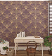 3D Abstract Gold Line Geometry Art Wall Mural Wallpaper 17 LQH- Jess Art Decoration