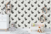 3D Cartoon Hand Drawn Rock Cat Bone Animal Pattern Wall Mural Wallpaper LXL- Jess Art Decoration