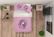 3D Purple Unicorn Quilt Cover Set Bedding Set Pillowcases 16- Jess Art Decoration