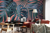 3D tropical plant leaves wall mural wallpaper 86- Jess Art Decoration