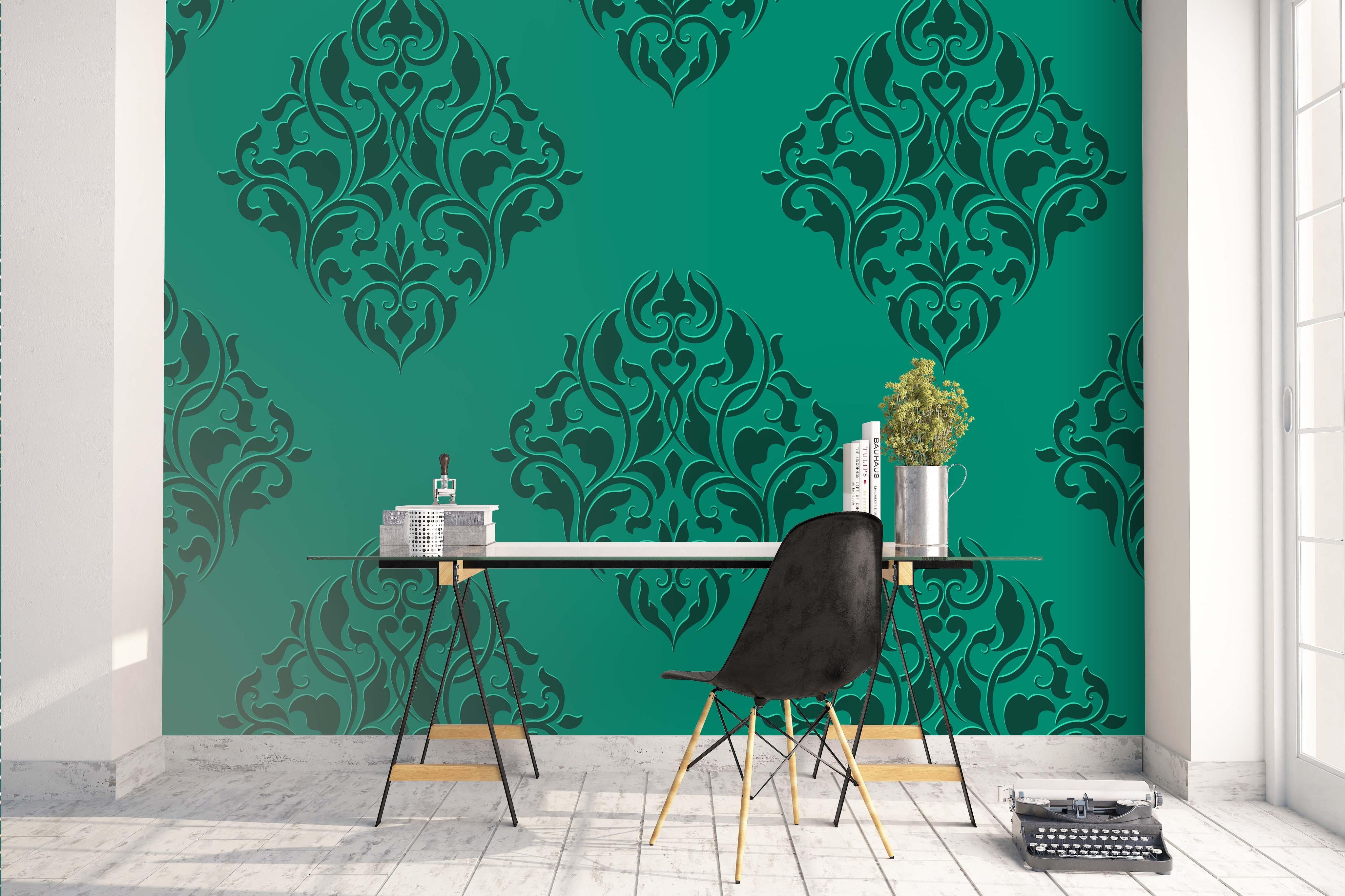 3D Green Pattern Wall Mural Wallpaper 135- Jess Art Decoration
