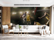 Basketball Game Basketball Wallpaper basketball wall mural for bedroom, gym or sports room